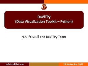 Da Vi TPy Data Visualization Toolkit Python N