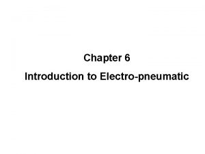 Simple electro pneumatic circuit