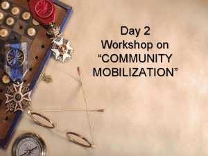 Community action cycle for community mobilization