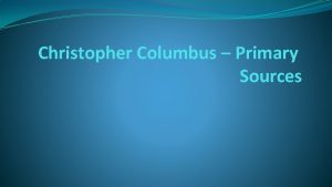 Christopher columbus achievements