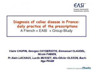 Celiac disease in france