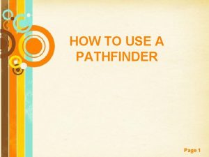 Library pathfinder template Library pathfinder template