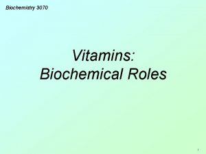Water soluble vitamins Water soluble vitamins