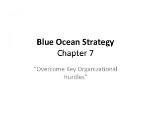 Blue Ocean Strategy Chapter 7 Overcome Key Organizational