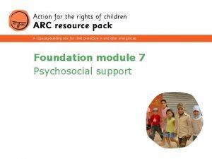 7 psychosocial support