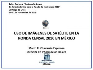 Taller Regional Cartografa Censal En Amrica Latina para