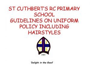 St cuthberts primary school uniform