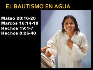 Beneficios del bautismo en agua