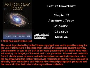 Lecture Power Point Chapter 17 Astronomy Today 5