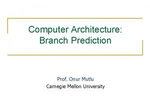 Branch prediction in computer architecture