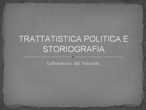 Trattatistica politica