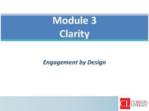 Engagement by design