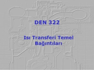 Iletimle ısı transferi