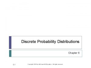 Discrete variables examples