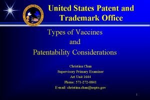 United States Patent and Trademark Office Types of