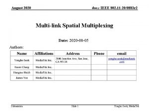 August 2020 doc IEEE 802 11 200883 r