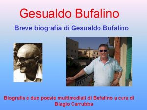 Gesualdo bufalino biografia