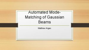 Gaussian beam waist