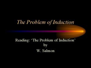 Problem of induction example
