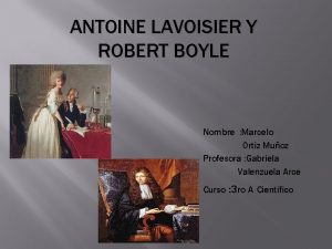 Antoine lavoisier: biografía