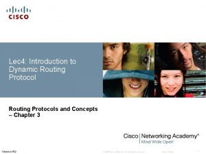 Introduction to dynamic routing protocols