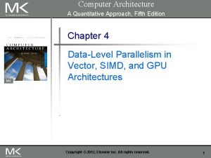 Computer Architecture A Quantitative Approach Fifth Edition Chapter