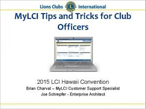 Club officer application example