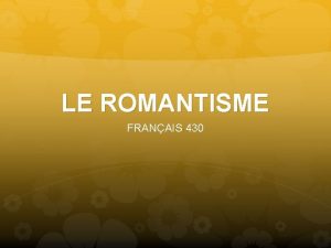 LE ROMANTISME FRANAIS 430 AndrMarie CHENIER 1762 1794