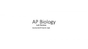 Transpiration lab ap bio