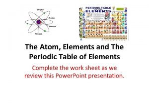 Rows on the periodic table