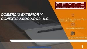 COMERCIO EXTERIOR Y CONEXOS ASOCIADOS S C Clavel