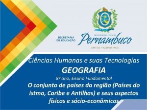 Cincias Humanas e suas Tecnologias GEOGRAFIA 8 ano