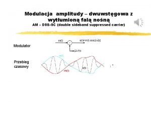 Modulacja amplitudy dwuwstgowa z wytumion fal non AM