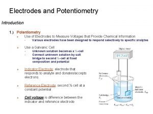 Potentiometric titration Potentiometric titration