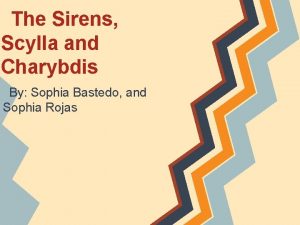 The sirens scylla and charybdis summary
