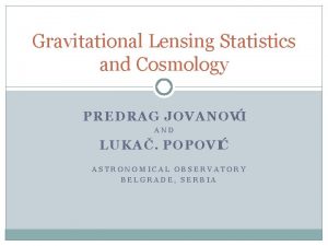 Gravitational lensing