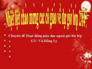 Chuyn Hoa t ng gia o du c