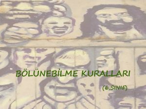 BLNEBLME KURALLARI 6 SINIF NDEKLER BLNEBLME KURALLARI Tanm