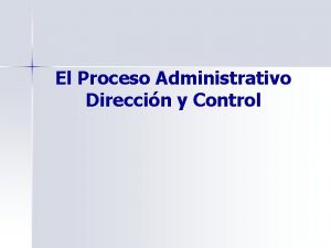 Tipos de control de administracion Tipos de control de administracion