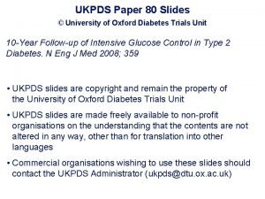 Ukpds trial ppt