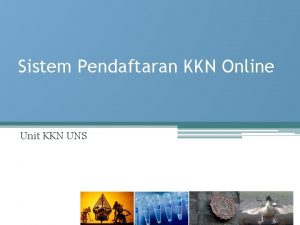 Pendaftaran kkn uns