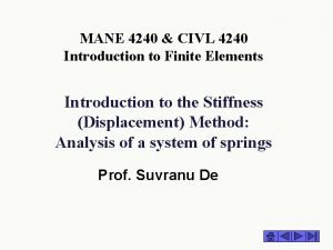 MANE 4240 CIVL 4240 Introduction to Finite Elements