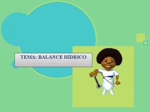 Ejemplos de balance hidrico