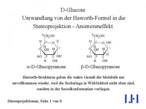 Glucose sesselkonformation