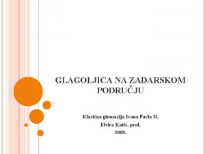 Glagoljica prijevod