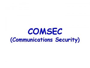 Comsec security