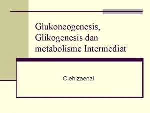 Proses glukoneogenesis