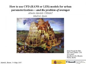 How to use CFD RANS or LES models