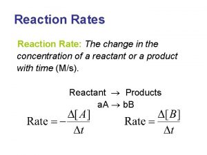 Reaction order Reaction order