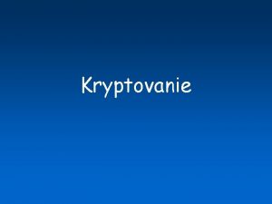 Kryptovanie